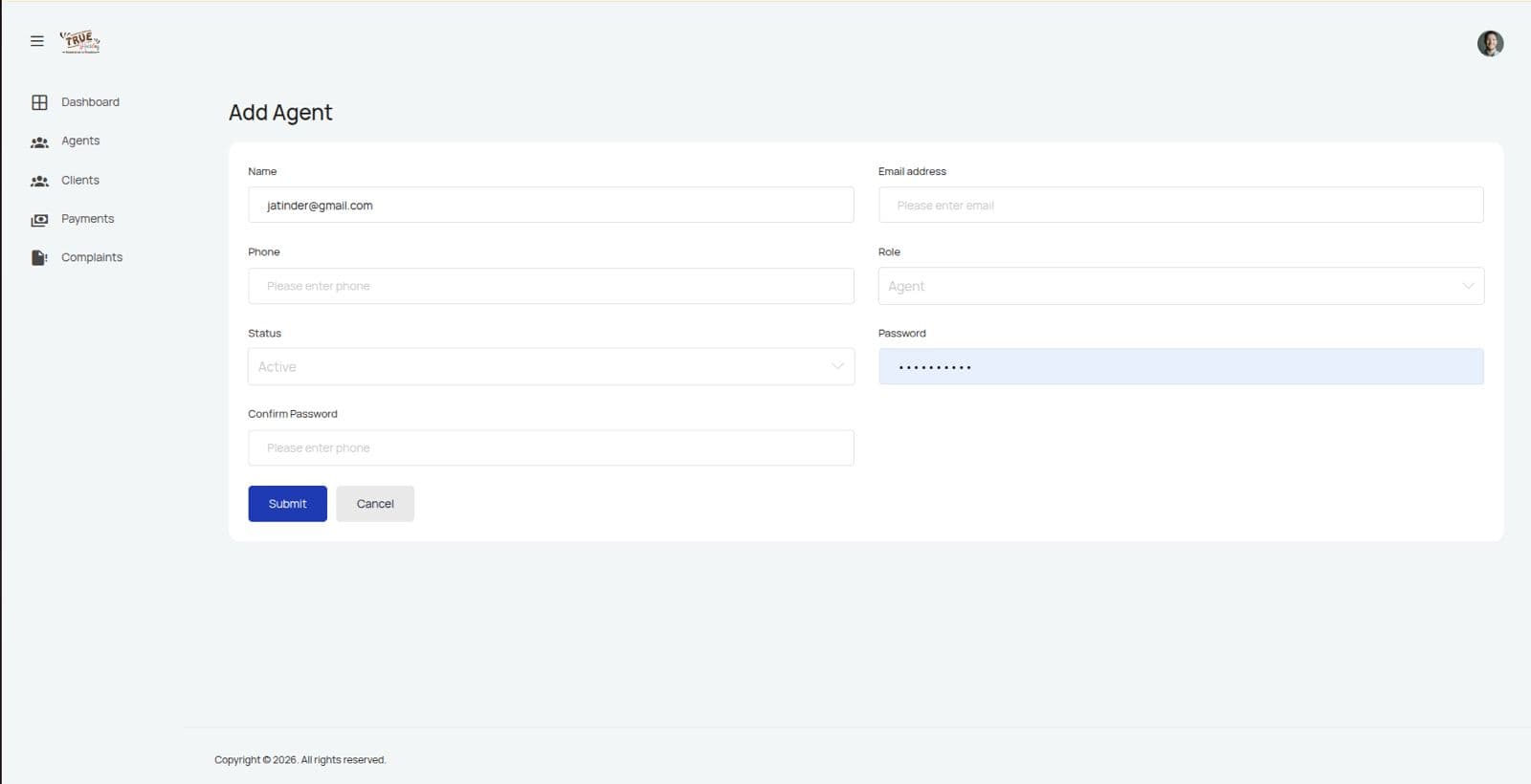 True Holiday Admin Dashboard screenshot 3
