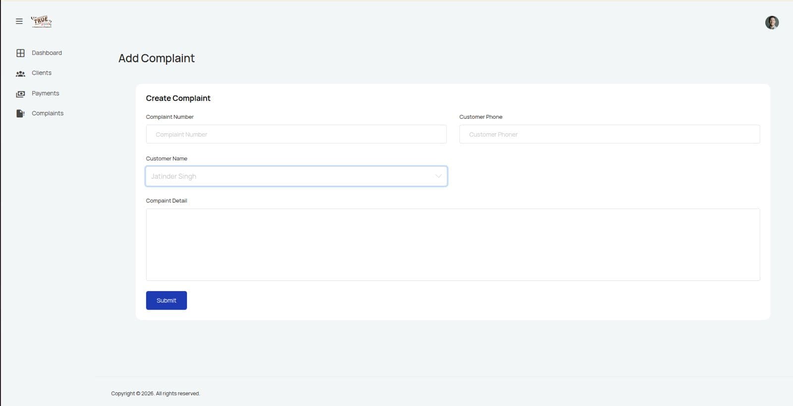 True Holiday Admin Dashboard screenshot 4